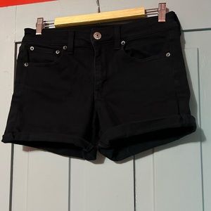 Women’s American Eagle Black Denim Shorts, Size 6
